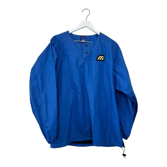 Vintage Mizuno Jacket Polyurethane Baseball Cage Warm Up Size Large - Picture 2 of 9